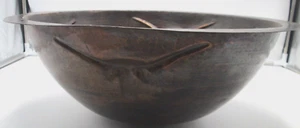 Vintage Round Hand Hammered Copper Sink Basin  Drop-In 17" Round, 6.5"Deep - Picture 1 of 8