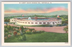Postkarte Liberty Heights Schwimmbad Martinsville Virginia - Bild 1 von 2