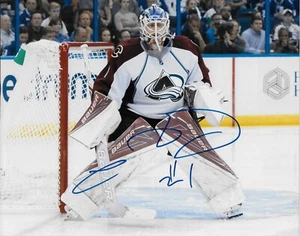Autographed Colorado Avalanche Semyon Varlamov Goalie 8x10 Photo #2 Original - Picture 1 of 2