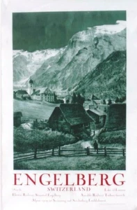 Original vintage poster ENGELBERG VILLAGE & MOUNTAINS c.1920 - Picture 1 of 1