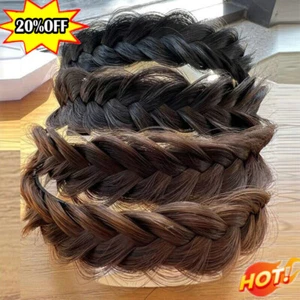 Fake Thick Plaited Chunky Braided Headband One Piece Blonde Hair Band Girl❁UK - Picture 1 of 16