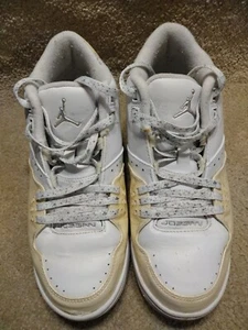 Rare Nike Air Jordan Flight 23 White And Creme  317909-101 SIZE US 7.5 2007 - Picture 1 of 11