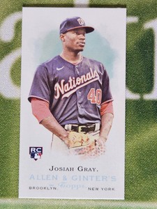 Josiah Gray 2022 Topps Allen & Ginter MINI Rookie Design Variation #RDV-18