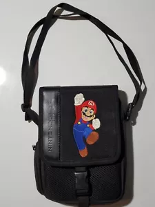 Nintendo DS Super Mario Travel Case Official Embroidered Shoulder Pouch Bag EUC - Picture 1 of 4