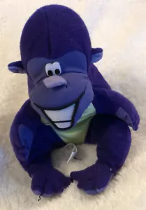 Zyrtec Purple Monkey Ape Gorilla Plush Bean Bag Stuffed Animal Toy Advertisement - Picture 1 of 6
