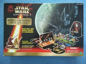 Star Wars BATTLE FOR NABOO 3-D Action Game Hasbro 1999 Complete - Picture 1 of 2