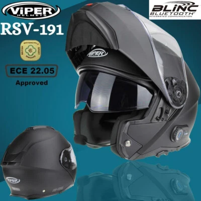 Motorrad Intercom Helm Motorrad Helm mit Blinc Bluetooth Modular Klapphelm ECE - Bild 1 von 4