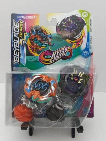Beyblade Burst Rise Hypersphere 2 Pack Dusk Balkesh B5 and Right Artemis A5 NIP Cover
