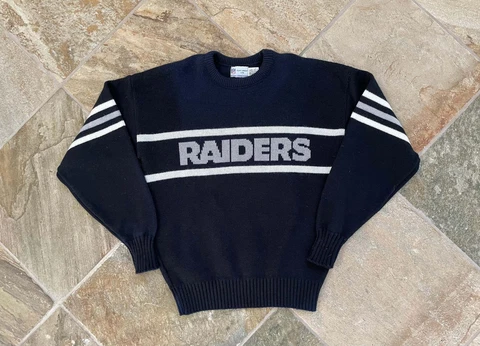 Vintage Los Angeles Raiders Cliff Engle Sweater Football Sweatshirt, Size Medium Cover