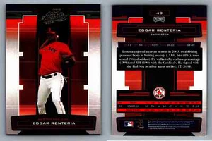 Edgar Renteria Shortstop Boston Red Sox Playoff 2005 Card 49 Sports Memorabilia - Picture 1 of 12