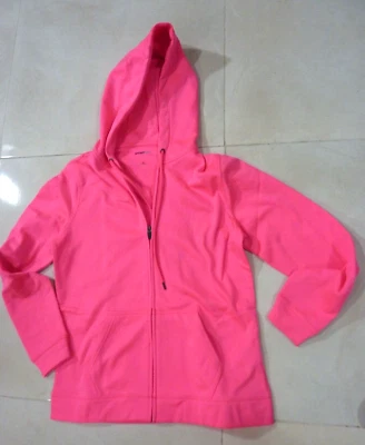 Womens Size M Sport Tek Polyester ZIP FRONT  Hoodie Hot Pink  Sport Tek - Image 1 of 4
