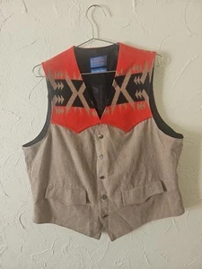 Vintage Pendleton High Grade Western Wear Weste Wolle Cowboy Southwestern - Gr. L - Bild 1 von 6