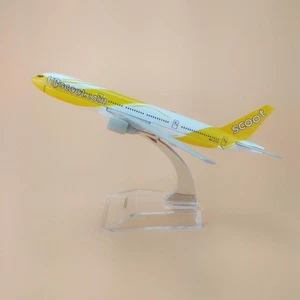 1:400 Alloy Diecast Airplane Model 16cm Singapore Scoot Boeing 777 Collection - Picture 1 of 8