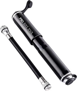 Pro Bike Tool Mini Pump Fits Presta and Schrader - High Pressure Black - Picture 1 of 8