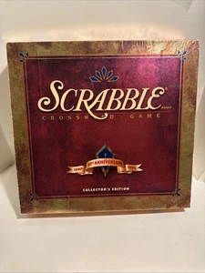 Milton Bradley Scrabble Crossword Board Game 50th Anniversary Deluxe - Picture 1 of 9