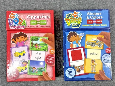 Tarjetas flash interactivas de Dora The Explorer Opposites, Go Diego Go formas y color Foto 1 de 4