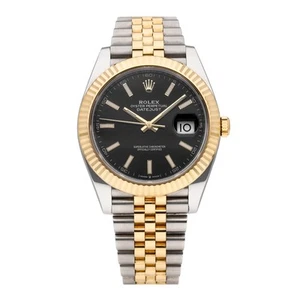 Rolex Datejust Bicolor Black Dial 41mm Jubilee Automatik Herrenuhr 126333 - Bild 1 von 10