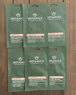 LOTE (6) MASCARILLAS BOTÁNICAS TODO BRILLANTE VITAMINA C HOJA BRILLANTE - VITAMINA C Y YUZU Foto 1 de 2