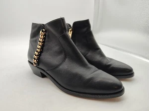 Coach-Corine-A00065-Black Leather Ankle Boots-Women's Size 6.5B-NICE - Picture 1 of 16