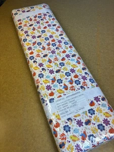 10 Metre Board Birds Leaf Printed 100% Cotton Needlecord Fabric. - Picture 1 of 8