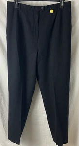 Pendletons Mujer Negro Lana Vestido Pantalones Bolsillos Forrados Rectos Carrera Talla 16W - Imagen 1 de 5