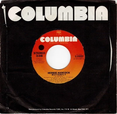 Electro Jazz Funk HERBIE HANCOCK "Palm Grease"/"Butterfly" COLUMBIA M- Stock '74 Foto 1 de 2