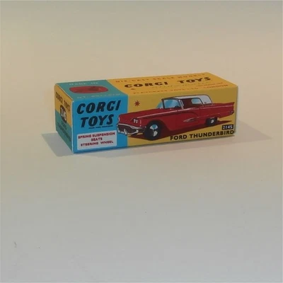 Corgi Toys  214S Ford Thunderbird with Suspension Repro Box - Image 1 of 4
