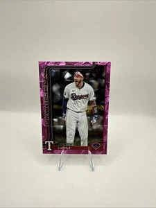 2025 Topps Series 1 Baseball JONAH HEIM Pink Diamante Parallel #51 - Picture 1 of 2