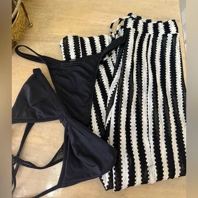 Victoria's Secret плавать бикини и крючком широкие ноги шнурка брюки прикрытие - Изображение 1 из 4