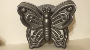 Nordic Ware Schmetterling Kuchenform 9 Tassen Aluminiumguss Form Antihaft Backformen - Bild 1 von 3