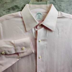 Brooks Brothers Regent Shirt Mens 15.5-2/3 Pink Non Iron Cotton - Picture 1 of 9
