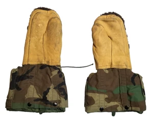 USGI ARCTIC N4B ECW MITTENS COLD WEATHER Woodland GLOVES w LINERS LANYARD SMALL - Bild 1 von 5