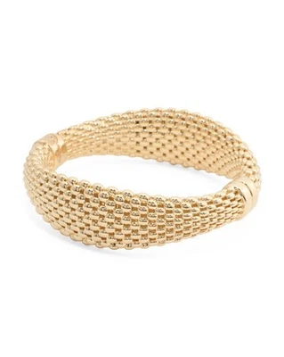 BRAZALETE BRAZALETE MALLA GRADUADA ORO 14K HECHO EN ITALIA Foto 1 de 4