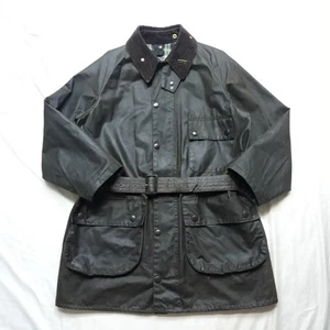 Vintage 1990s Barbour Solway Zipper 3 Crowns Jacket Outer Mens Size C40 Olive - Picture 1 of 9