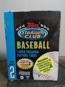 1993 Topps Stadium Club Baseball Serie 2 fabrikversiegelte Box * 24 Packungen * Inserts - Bild 1 von 8
