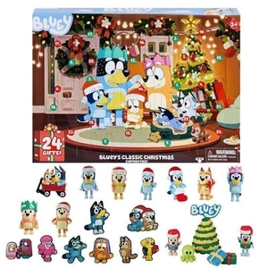 Weihnachts-Adventskalender-Blueys-Figur-Puppe-24-Tage-Countdown-Kinder-Geschenk - Bild 1 von 15