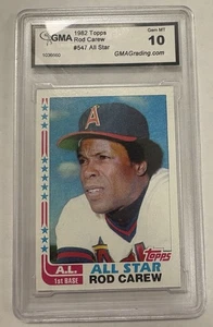 1982 Topps Rod Carew #547 Hall Of Famer GMA 10 Gem Mint �� - Bild 1 von 2