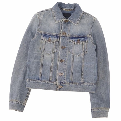 SAINT LAURENT (YSL) Giacca Saint Laurent Paris denim cotone donna M blu indaco usata MOLO 0