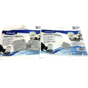 Lote de 5 discos de recarga para mascotas filtros de carbón Petmate Replendish Waterer nuevos - Imagen 1 de 3