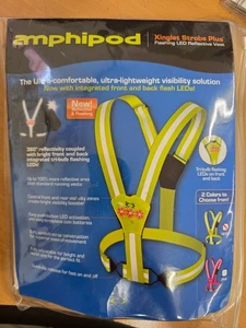 Amphipod Xinglet Strobe Plus Flashing LED Reflective Vest   Hi Viz Yellow Unisex - Picture 1 of 4