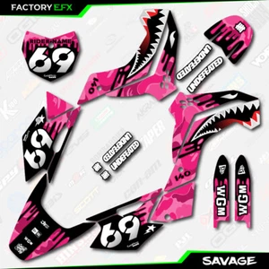 Pink Savage Graphics Kit fits Kawasaki 08-18 KLX140 KLX 140 Decals - Picture 1 of 5