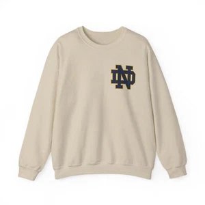 Sudadera Notre Dame Fighting Irish Cuello Redondo, Ropa para Fanáticos Universitarios, Juego de Playoffs - Imagen 1 de 29