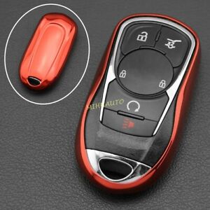 TPU Smart Key Fob Cover Case For Buick Enclave Envision Encore GX Lacrosse Red