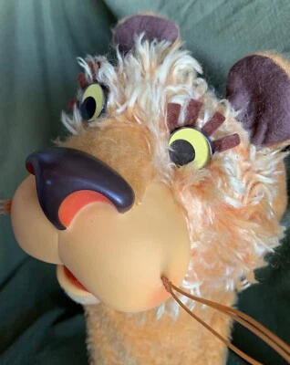 Marioneta Mattel Talking Larry The Lion de colección funciona años 60 limpia y brillante Foto 1 de 4