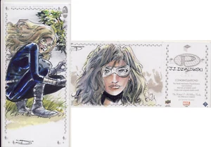 2017 Marvel Premier Triple Panel Sketch Card Dzialowski Mockingbird - Picture 1 of 1