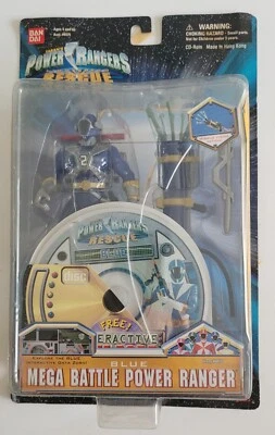 2000 BANDAI - Power Rangers Lightspeed Rescue - Blue Mega Battle Power Ranger - Image 1 of 4