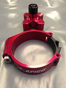 HONDA CR 80 R CR85 CR 85 R 1996-2007 APICO CONTROLLO LANCIO DISPOSITIVO HOLESHOT ROSSO - Foto 1 di 2