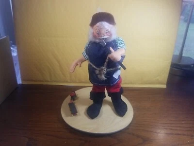 Martillo, delantal, tren Annalee Santa Workshop 1992 Foto 1 de 4