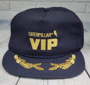 Vintage Katze Mütze Strapback Seil Kappe Maschinen Ausrüstung Made in USA - Bild 1 von 9