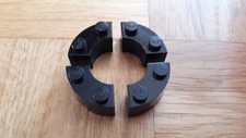 VK ## LEGO GEMISCHT ## SCHWARZ ## RUNDSTEINE / BRUNNENSTEINE ## 4 X 1/4 KREIS ##